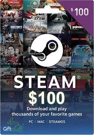 Steam gift card
